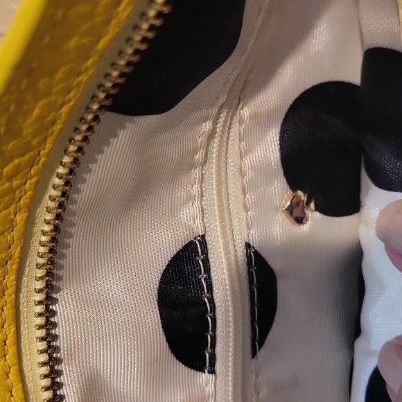 Kate Spade Yellow Pebble Leather Crossbody Bag - Picture 7 of 9